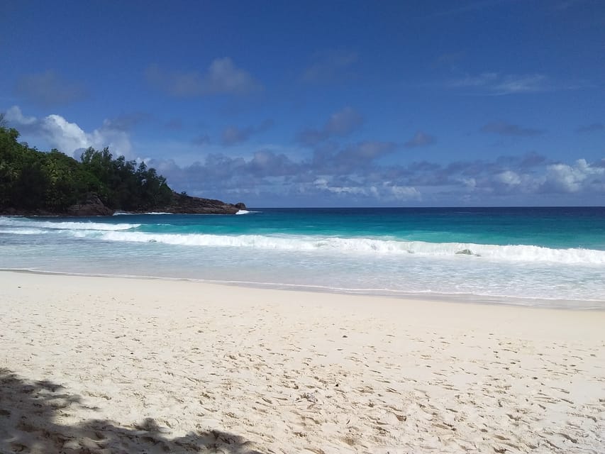 Beach relaxation in seychelles